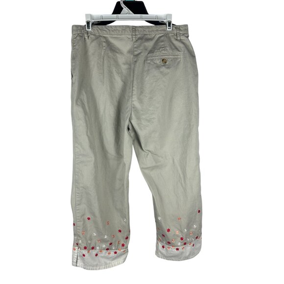 Christopher & Banks Women's Embroidered Floral Pants Size 12 - Picture 7 of 7